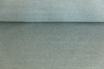 Bündchen gestreift, graublau, 0,5 m